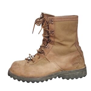 Danner Acadia Raw Brown Leather Combat Boots Mens Size 10.5 11 Lace Up 400g